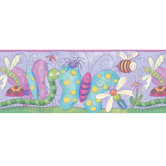 Bugs Free Style Border Wallpaper in Purple