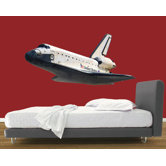 Space Shuttle In Flight  Wall Decal