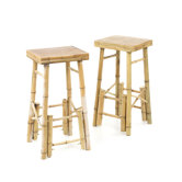 Bamboo Bar Stool (Set of 2)