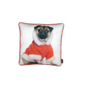 Holiday Pug with Jacket Pillow