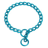 Steel Coated Dog Collar in Teal