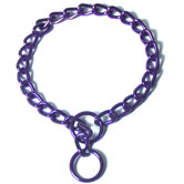Steel Coated Dog Collar in Purple