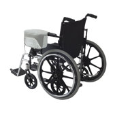 Zippidy Wheelchair Armrest Organizer in Pearl Grey and Pewter