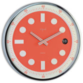 Round Case Clock with Date
