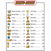 Menu Math For Beginners Extra