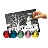 Rainbow White Scratch-art 50 Sht