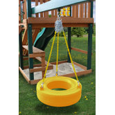 Commercial Grade Tire Swing in Yellow