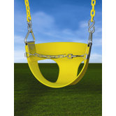 Half Bucket Swing  in Yellow