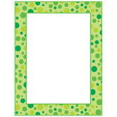 Green Polka Dots Printer Paper