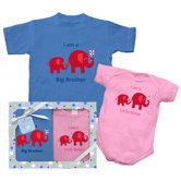 Brother and Sister Elephant Gift Set