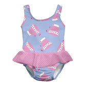 Light Blue Teacup Ultimate Swim Diaper Skirty Tanksuit