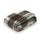 Brushed Alpaca Plaid Throw