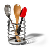 Pantry Works Grande Utensil Holder in Chrome