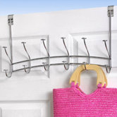 6-Hook Over-The-Door Windsor Rack in Chrome