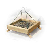 Hanging Platform Feeder in Tan