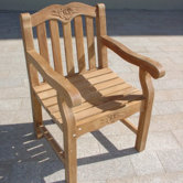 Teakwood Biar Rose Dining Arm Chair