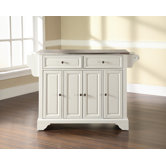 LaFayette Kitchen Island with Stainless Steel Top