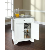 LaFayette Kitchen Island with Granite Top