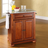 Alexandria Kitchen Island with Granite Top