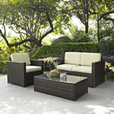 Palm Harbor 3 Piece Deep Seating Group with Cushions