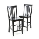 9Shield Back 24" Barstool in Black