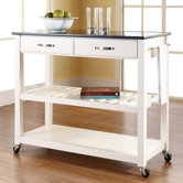 Kitchen Cart with Granite Top
