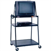 44" High, 2-Shelf Wide Body TV Cart