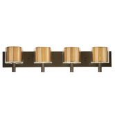 Hanalei Bay- Organic Modern 4 Light Vanity Light in Deep Bronze