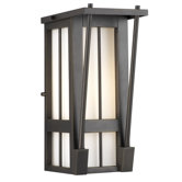 Banff Outdoor Wall Lantern in Bronze Patina