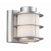 Hollywood Hills  Outdoor Wall Lantern in Vista Silver