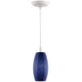 Wishes Pendant Shade in Blue Cirrus Glass with Holder Options