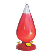 Dew Drop Hummingbird Feeder in Red