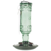 Antique Bottle Hummingbird Feeder