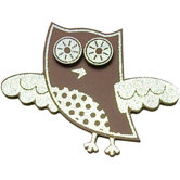 Glitter Owl with Dots