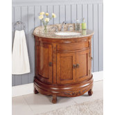 36" Half Moon Bathroom Vanity