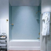 Metropolitan Acrylic Three Panel Bath Tub Wall System and Installation Kit