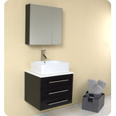 Modella Espresso Modern Bathroom Vanity with Medicine Cabinet