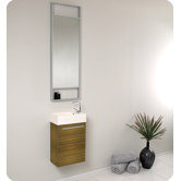 Pulito Small Modern Bathroom Vanity with Tall Mirror