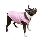 Puffy Dog Coat in Pink Peony