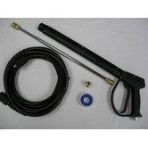 Vented Pressure Washing Gun Kit with 18" Zinc-Plated Wand QC