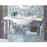 Riviera Bathroom Sink Wall-Mount Only with Integrated Towel Rack