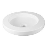 Equility Shallow Round Basin in White
