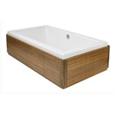 Tetsu 66" Rectangular Acrylic Soaker Bath Tub