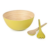 Round Bowl and Servers Set in Kiwi