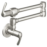 Ladylux3 Two Handle Wall Mount Pot Filler Faucet
