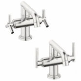 Atrio Centerset Bathroom Faucet Less Handles