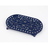 Large Oval Trivet in Blue