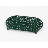 Large Oval Trivet in Green