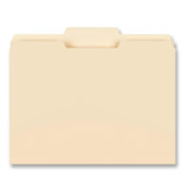 File Folder, 1/3" Center Tab, 1-Ply, 3/4" Exp., Letter, 100 per Box, Manila