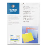 Label, File Folder, Laser/Inkjet, 750 per Pack, Assorted